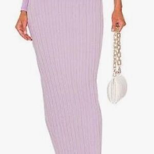 SDNYS. Chic Lavender Maxi Knit Skirt